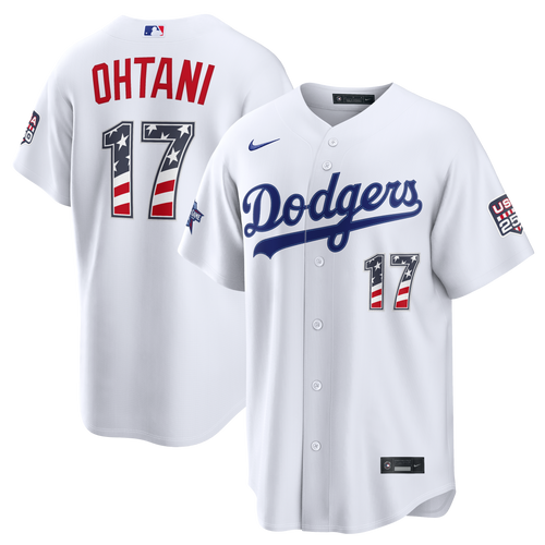 2026 All-Star Edition Stars & Stripes Men's Los Angeles Dodgers Shohei Ohtani Nike White Stadium Jersey - 2