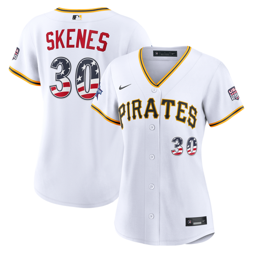 2026 All-Star Edition Stars & Stripes Women's Pittsburgh Pirates Paul Skenes Nike White Stadium Jersey