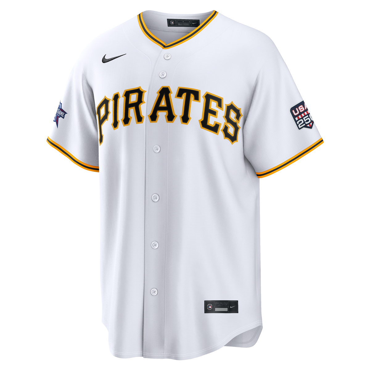 2026 All-Star Game Men's Pittsburgh Pirates Paul Skenes Nike White Replica Jersey - 3
