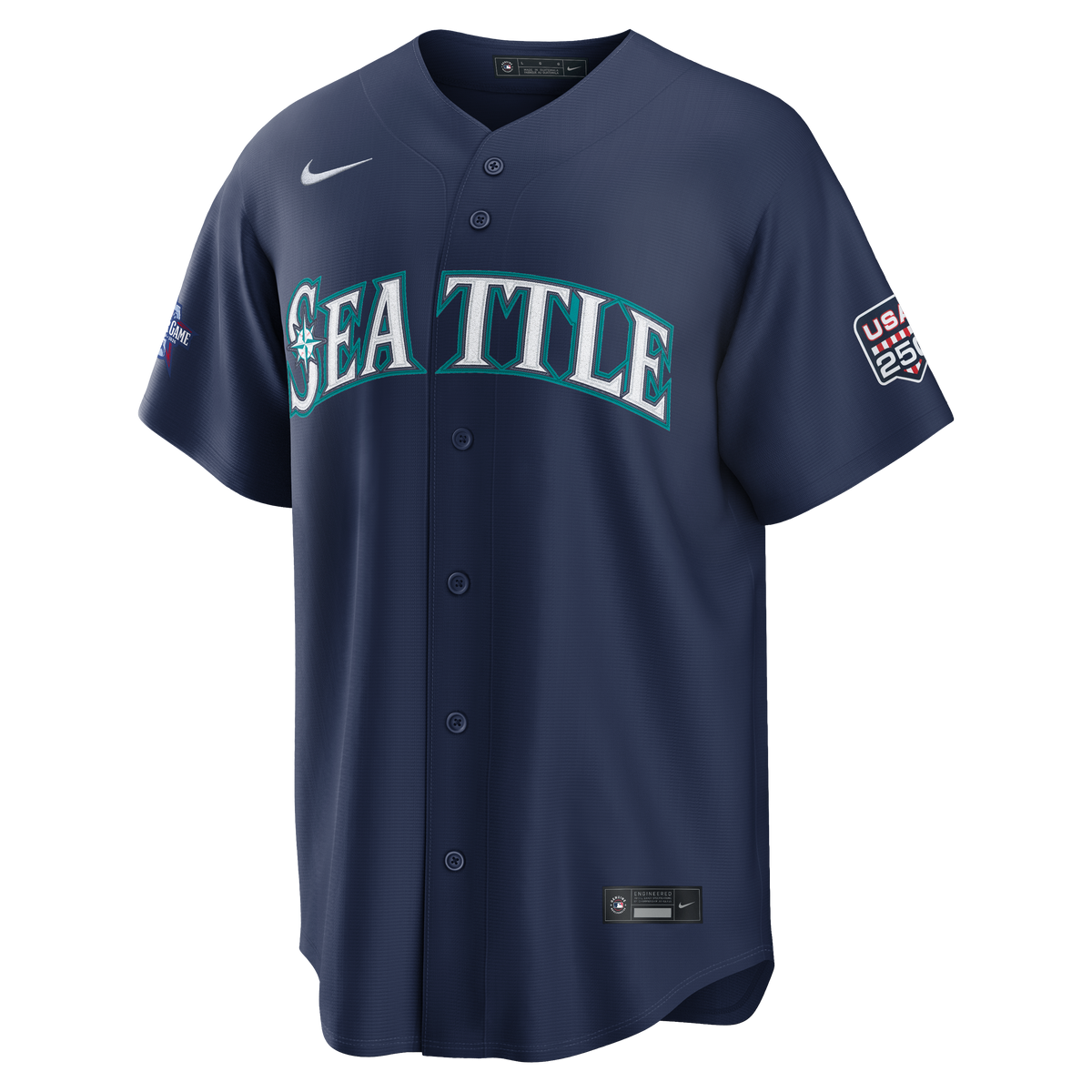 2026 All-Star Game Men's Seattle Mariners Randy Arozarena Nike Navy Replica Jersey - 3