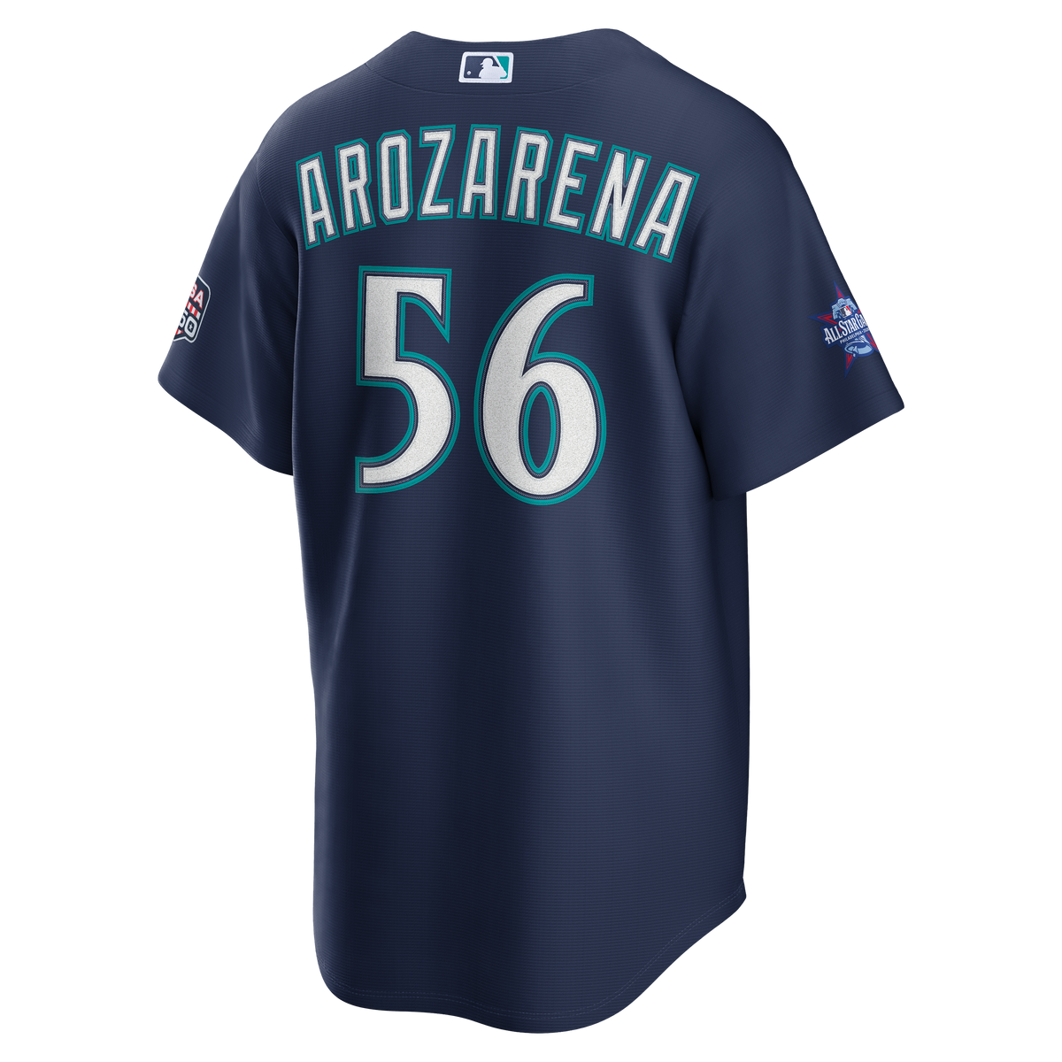 2026 All-Star Game Men's Seattle Mariners Randy Arozarena Nike Navy Replica Jersey - 4