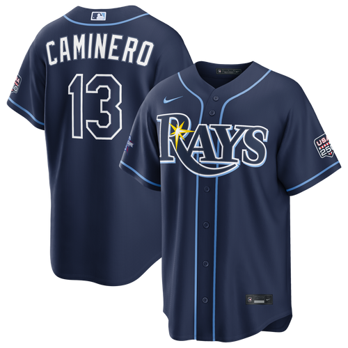 2026 All-Star Game Men's Tampa Bay Rays Junior Caminero Nike Navy Replica Jersey - 2