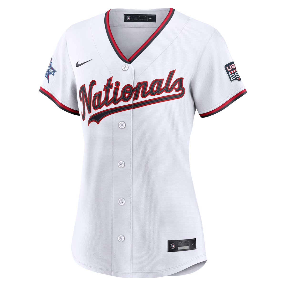 2026 All-Star Game Women's Washington Nationals James Wood Nike White Replica Jersey - 3