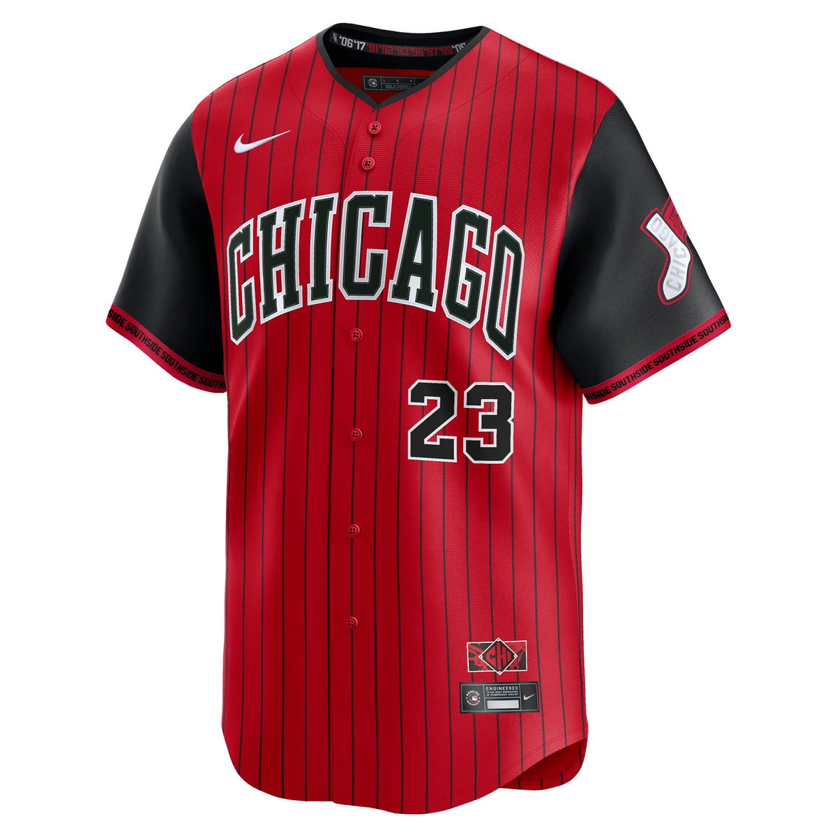 Men's Chicago White Sox Andrew Benintendi Nike Red/Black 2025 City Connect Limited Player Jersey - 3