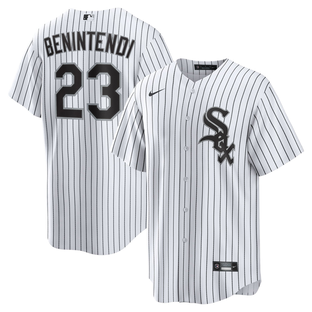 Men's Chicago White Sox Andrew Benintendi Nike White/Black Home Official Player Jersey - 2