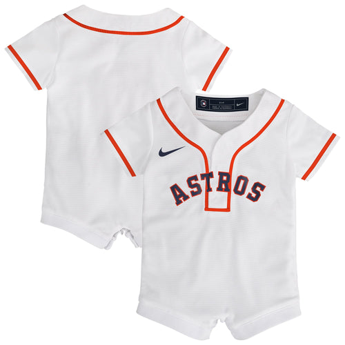 Infant Houston Astros Nike White Home Replica Romper Jersey - 2