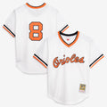 Men's Baltimore Orioles Cal Ripken Jr. Mitchell & Ness White Authentic Batting Practice Jersey