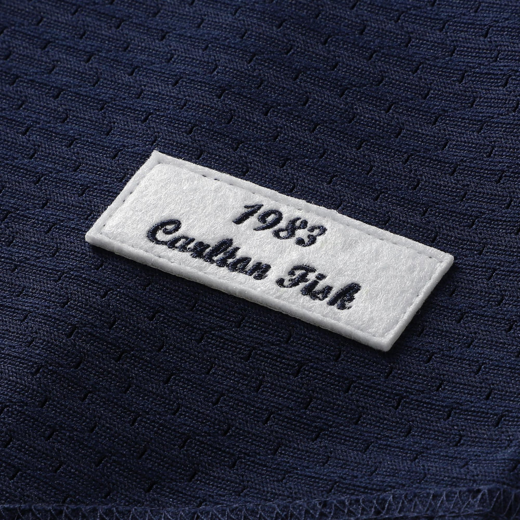 Men's Chicago White Sox Carlton Fisk Mitchell & Ness Navy Authentic Batting Practice Jersey - 8