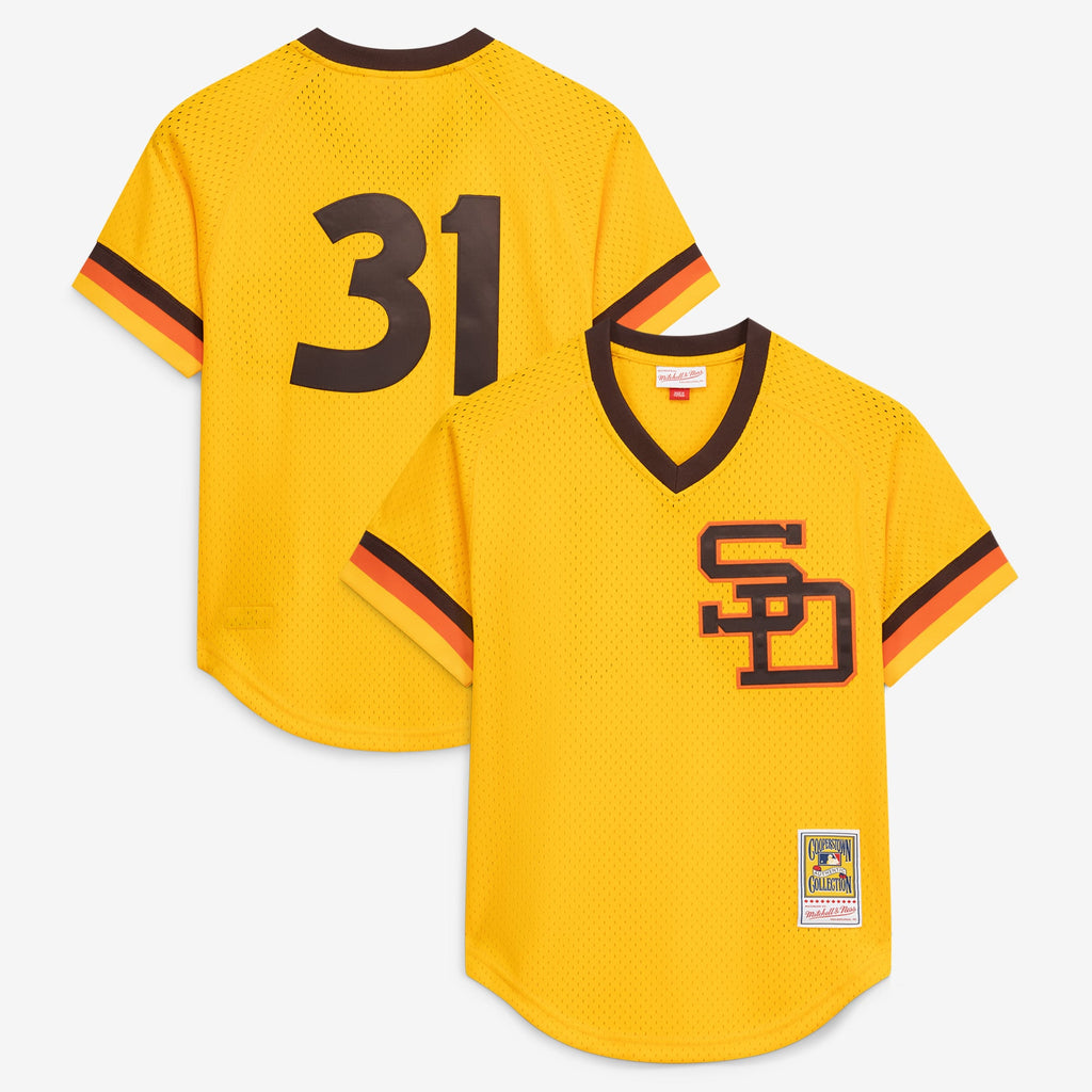 Men's San Diego Padres Dave Winfield Mitchell & Ness Gold Authentic Batting Practice Jersey - 2