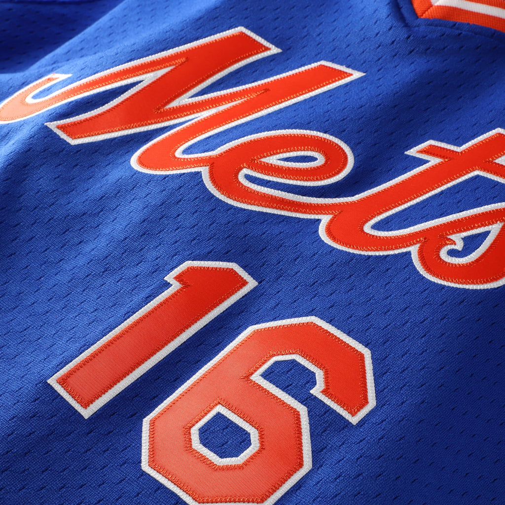 Men's New York Mets Dwight Gooden Mitchell & Ness Royal Authentic Batting Practice Jersey - 5