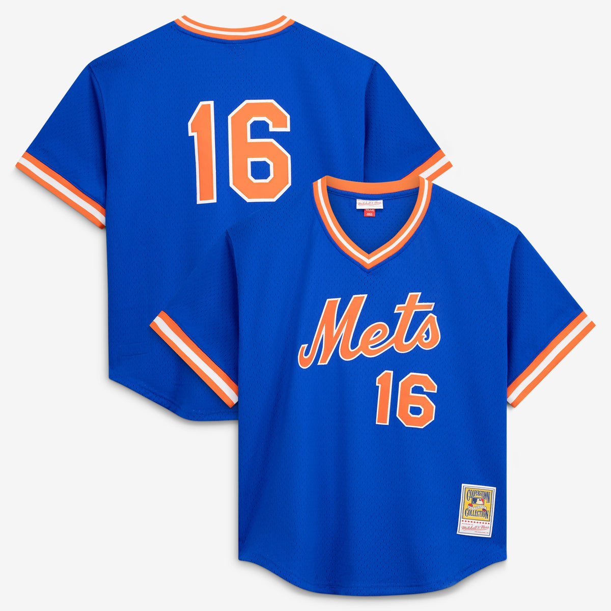 Men's New York Mets Dwight Gooden Mitchell & Ness Royal Authentic Batting Practice Jersey