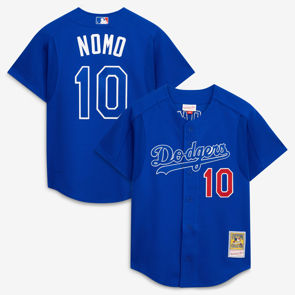 Men's Los Angeles Dodgers Hideo Nomo Mitchell & Ness Royal Cooperstown Collection 2004 Batting Practice Jersey - 2