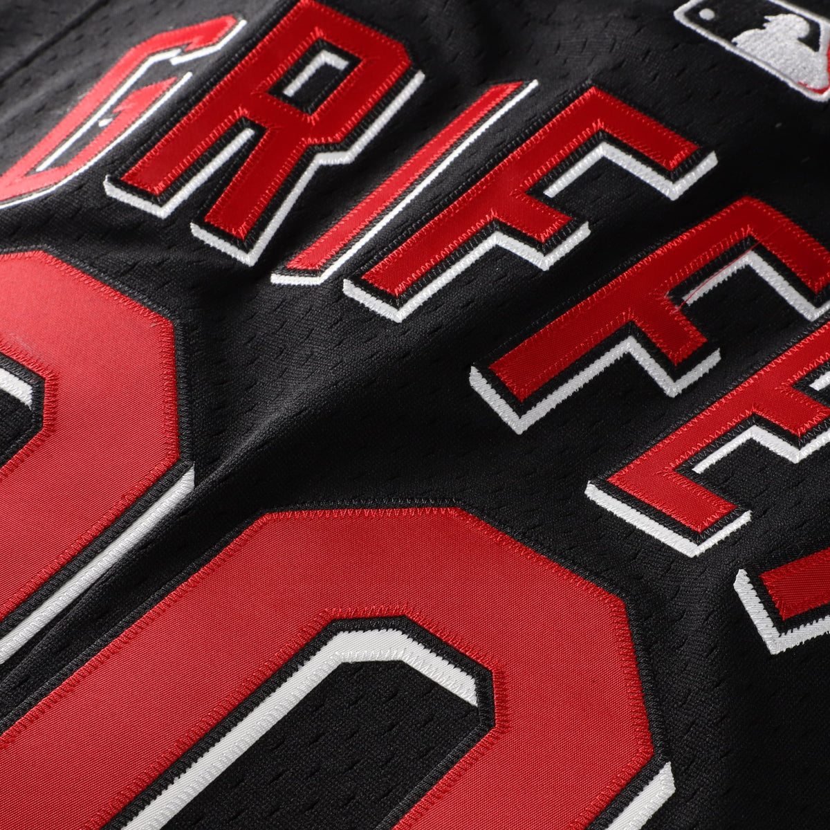 Men's Cincinnati Reds Ken Griffey Jr. Mitchell & Ness Black Big & Tall Cooperstown Mesh Batting Practice Jersey - 6