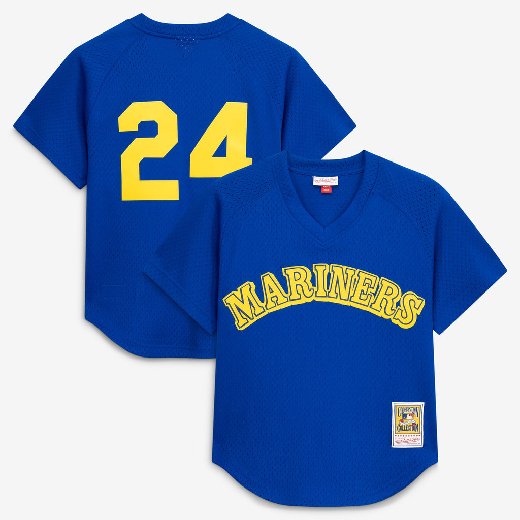 Men's Seattle Mariners Ken Griffey Jr. Mitchell & Ness Royal Authentic Batting Practice Jersey