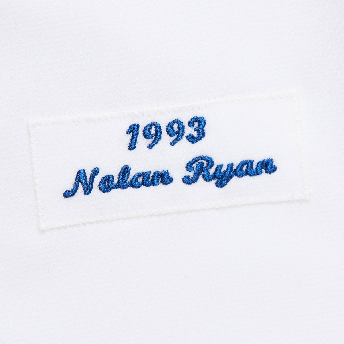 Men's Texas Rangers Nolan Ryan Mitchell & Ness White 1993 Cooperstown Collection Authentic Jersey - 5