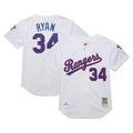 Men's Texas Rangers Nolan Ryan Mitchell & Ness White 1993 Cooperstown Collection Authentic Jersey