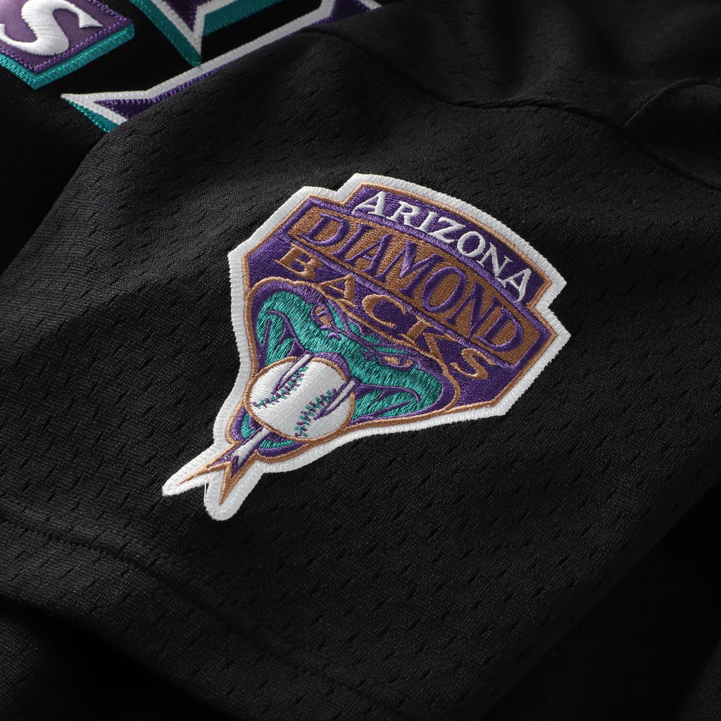 Men's Arizona Diamondbacks Randy Johnson Mitchell & Ness Black Big & Tall Cooperstown Mesh Batting Practice Jersey - 7