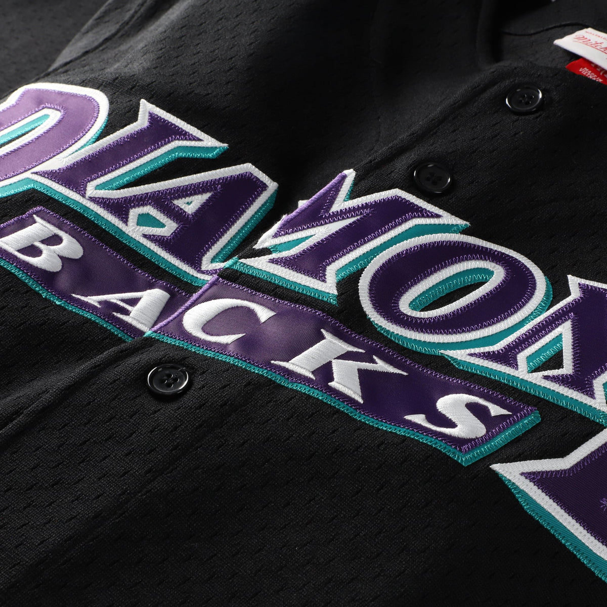 Men's Arizona Diamondbacks Randy Johnson Mitchell & Ness Black Cooperstown Collection Mesh Batting Practice Button-Up Jersey - 5