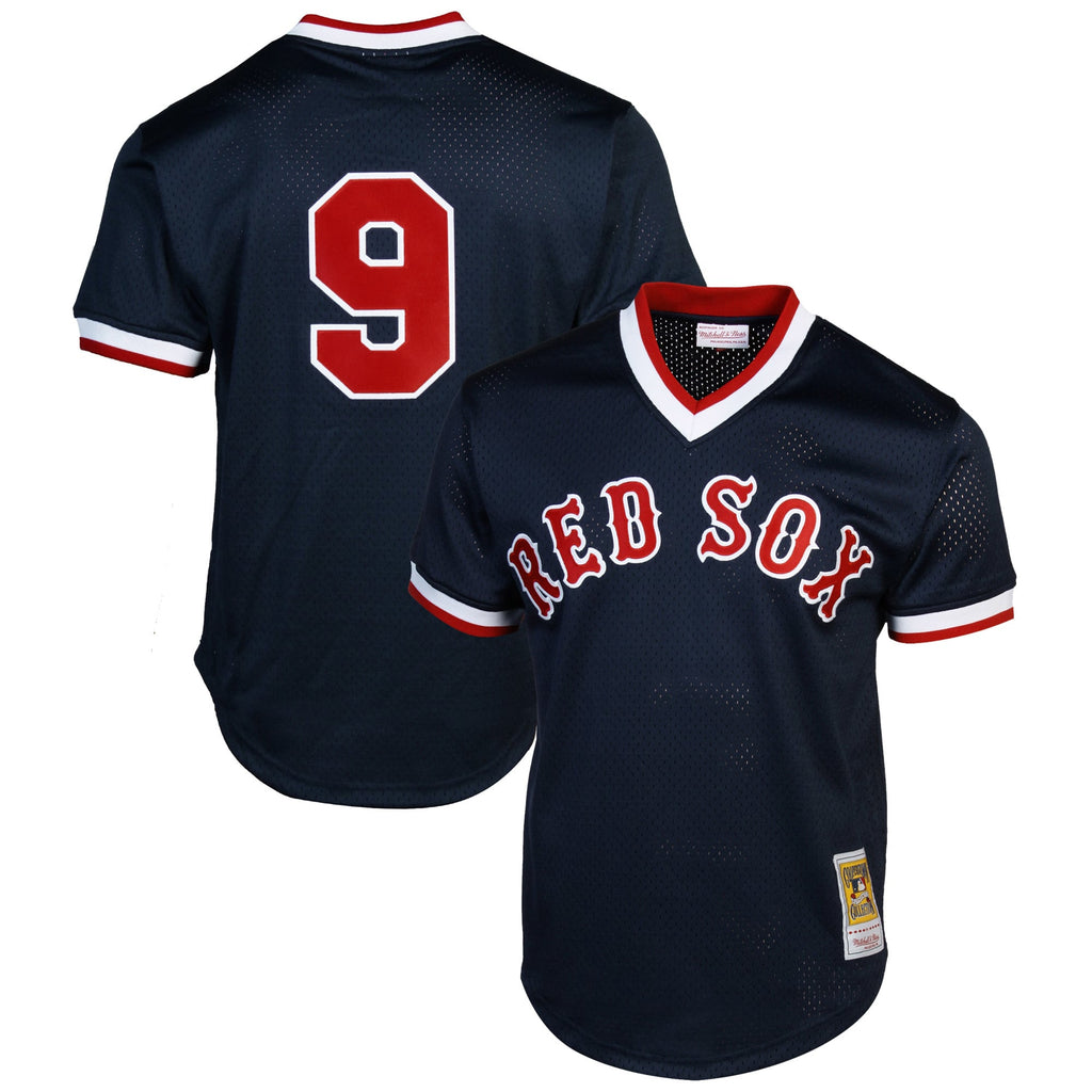 Men's Boston Red Sox Ted Williams Mitchell & Ness Navy Authentic Batting Practice Jersey - 2