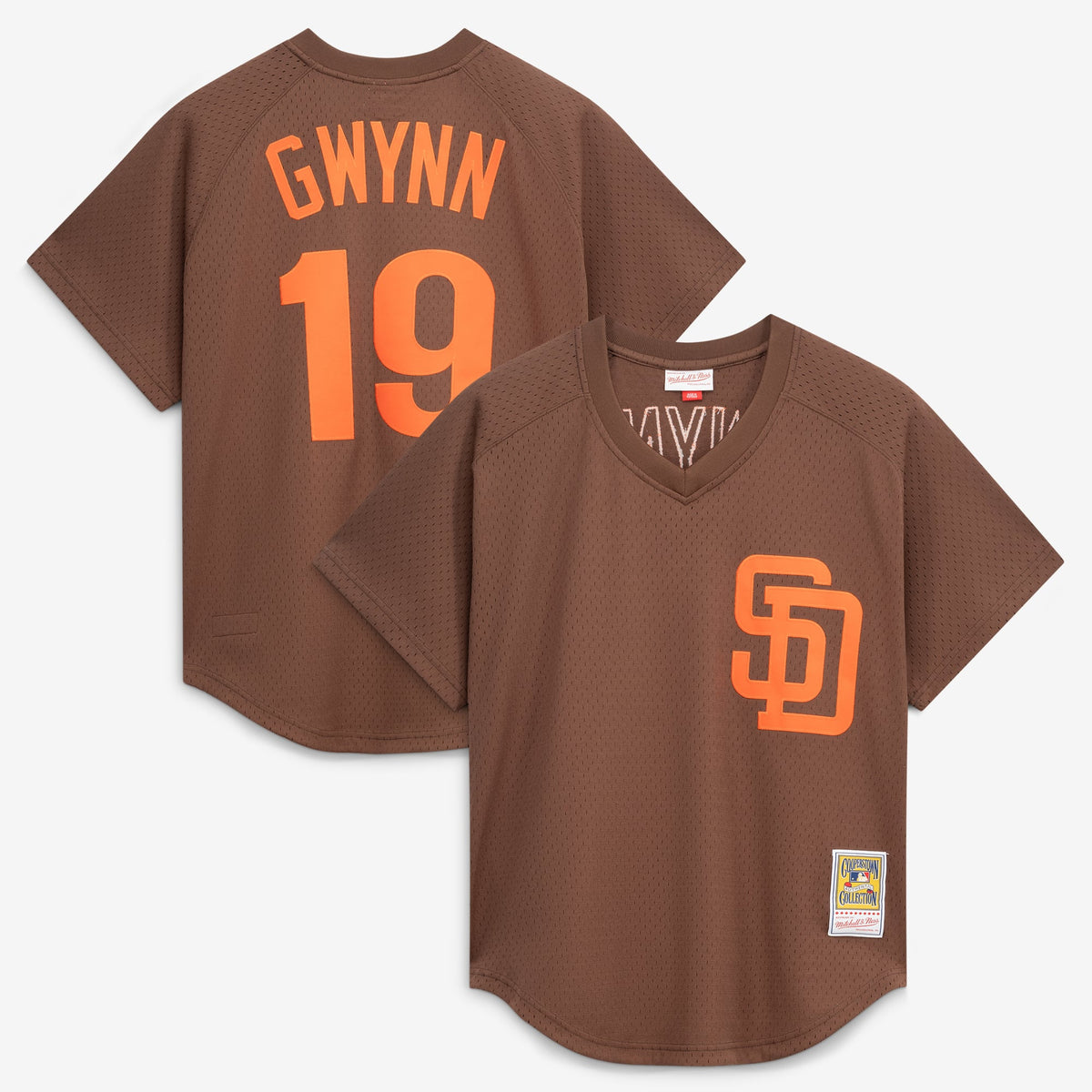 Men's San Diego Padres Tony Gwynn Mitchell & Ness Brown Authentic Batting Practice Jersey - 2