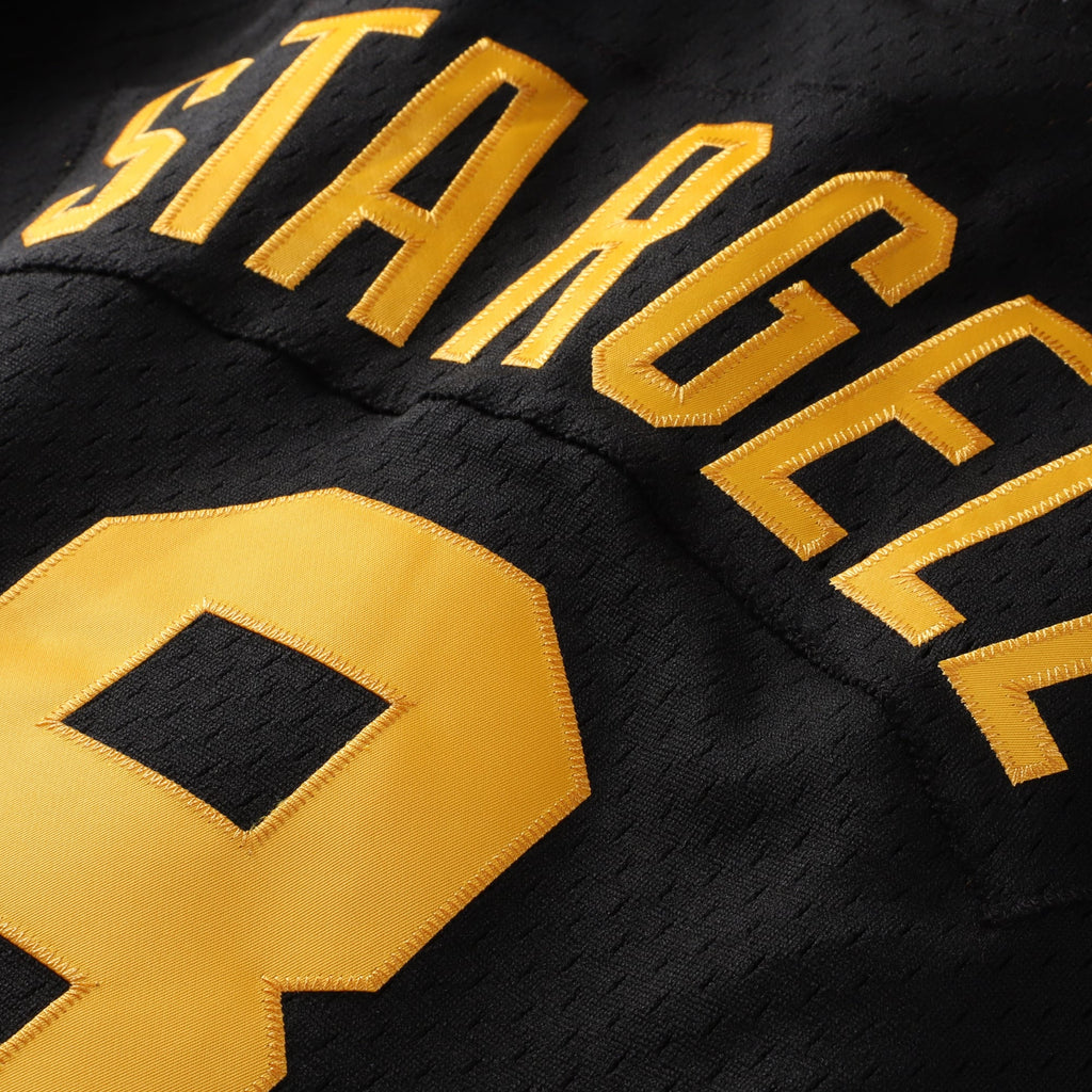 Men's Pittsburgh Pirates Willie Stargell Mitchell & Ness Black Cooperstown Collection Big & Tall Mesh Batting Practice Jersey - 6