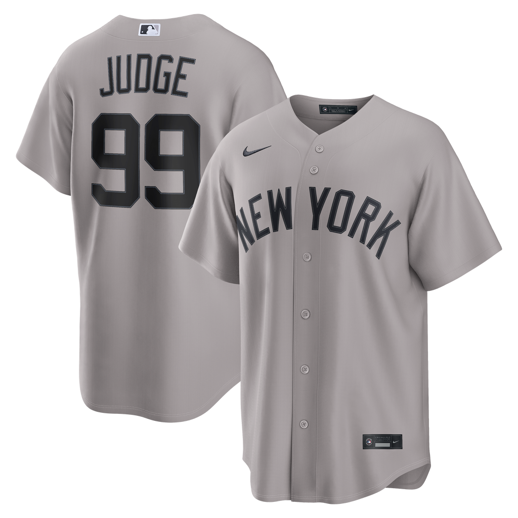 Men's New York Yankees Aaron Judge Nike Gray Road Replica Jersey - 2