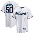Men's Miami Marlins Agustín Ramírez Nike White Home Replica Jersey