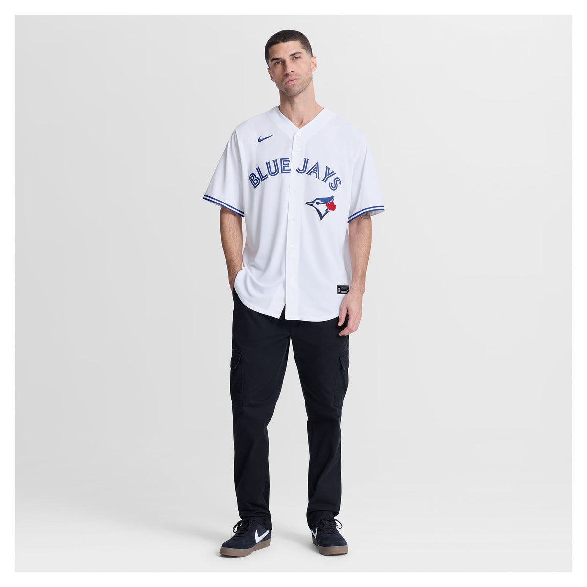 Men's Toronto Blue Jays Andrés Giménez Nike White Home Replica Jersey - 5
