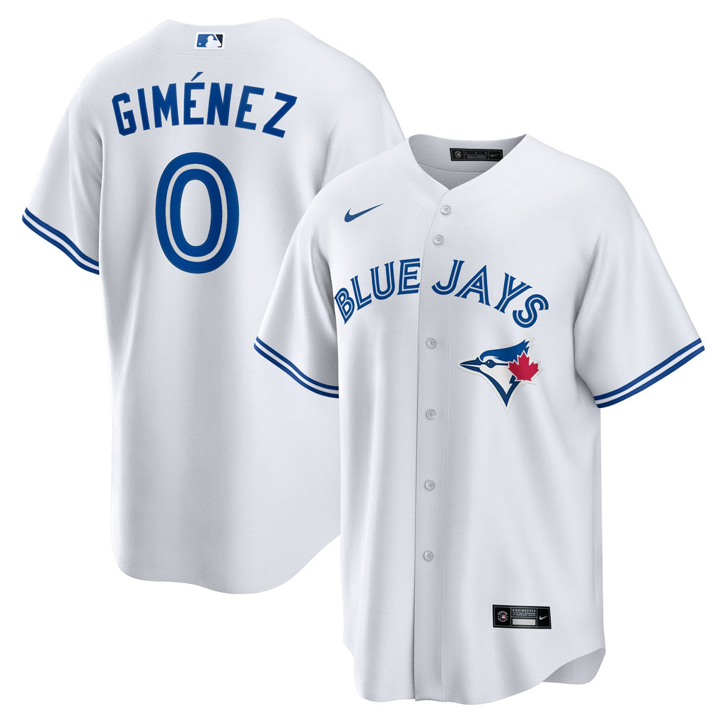 Men's Toronto Blue Jays Andres Gimenez Nike White Home Replica Jersey - 2