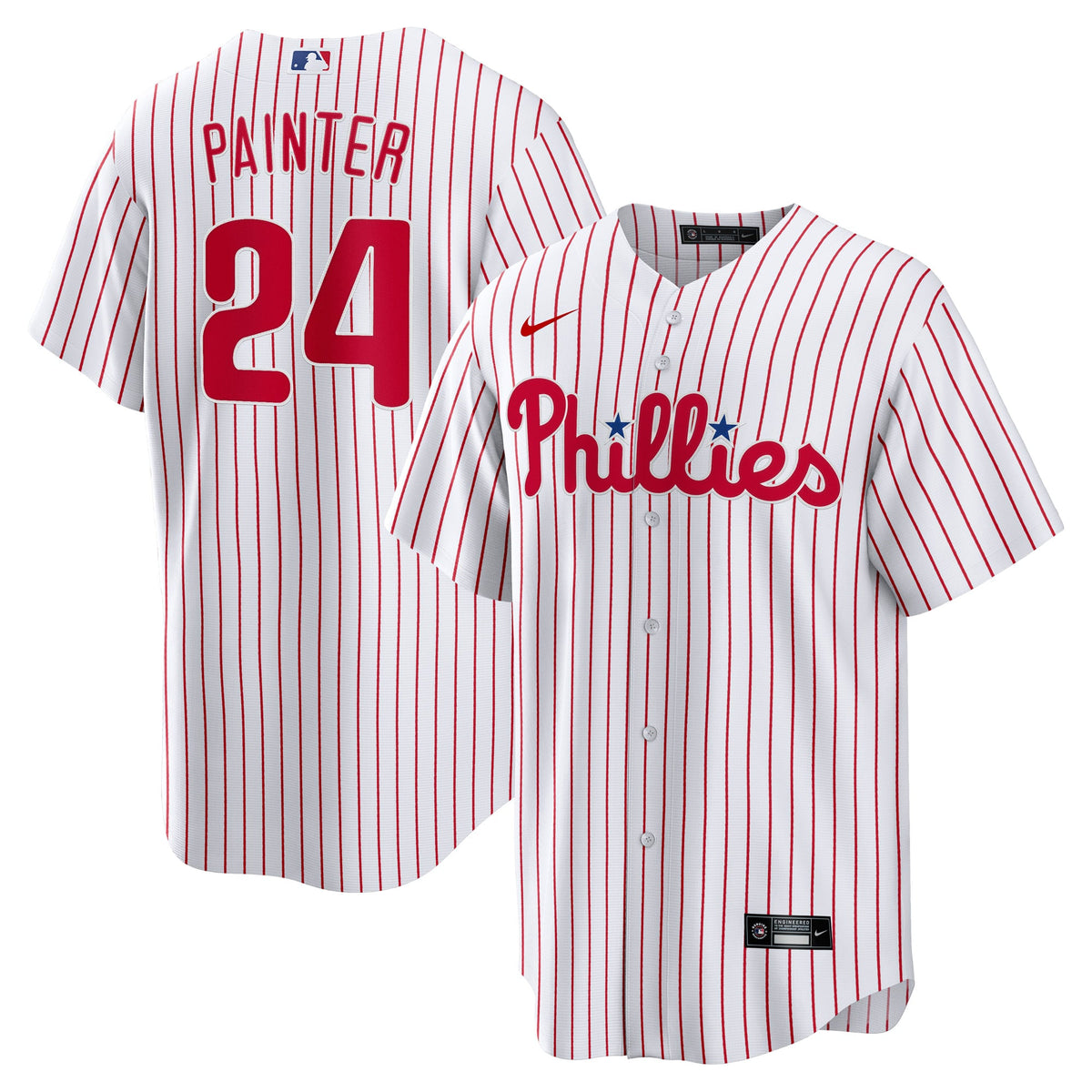 Men's Philadelphia Phillies Andrew Painter Nike White Home Replica Jersey - 2