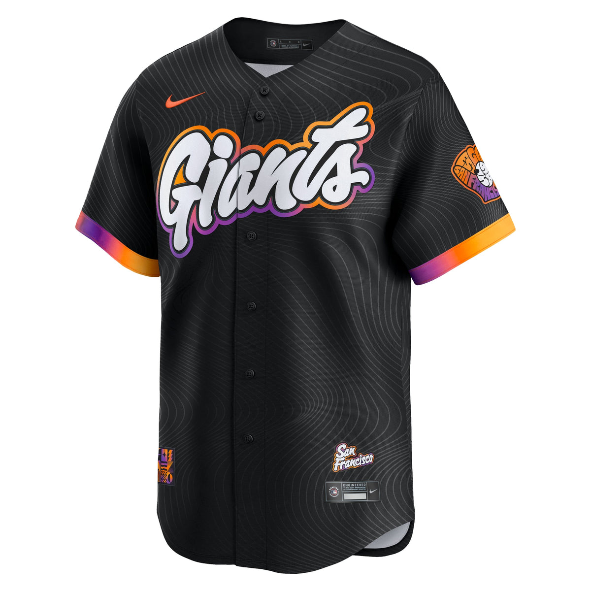 Men's San Francisco Giants Nike Anthracite 2025 City Connect Limited Jersey - 3