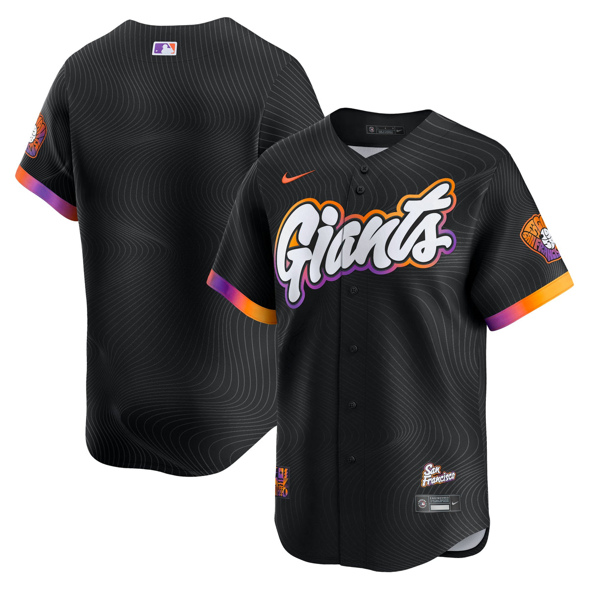 Men's San Francisco Giants Nike Anthracite 2025 City Connect Limited Jersey