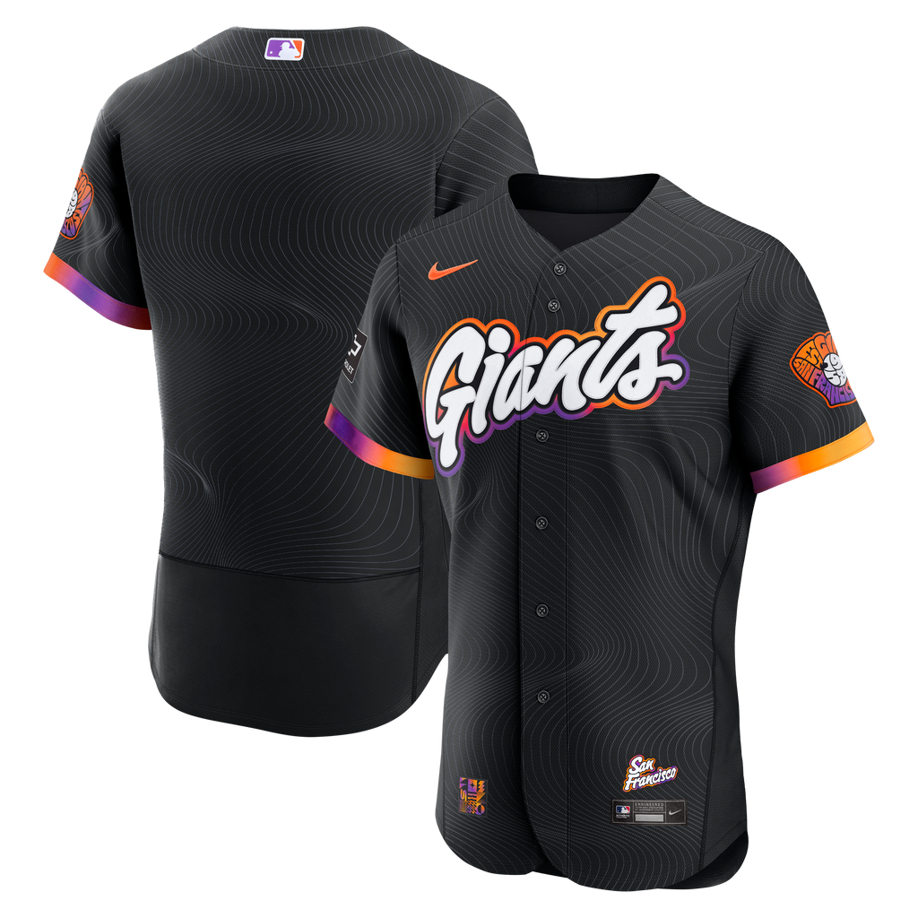 Men's San Francisco Giants Nike Anthracite City Connect Authentic Sponsor Patch Jersey - 2