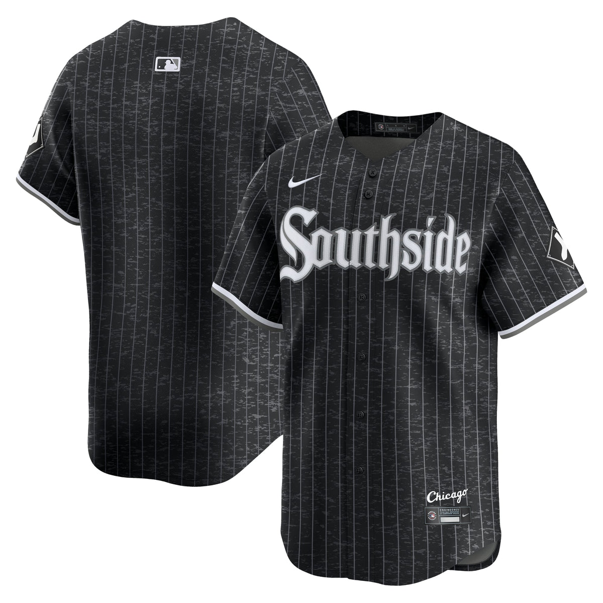 Men's Chicago White Sox Nike Black City Connect Limited Jersey - 2