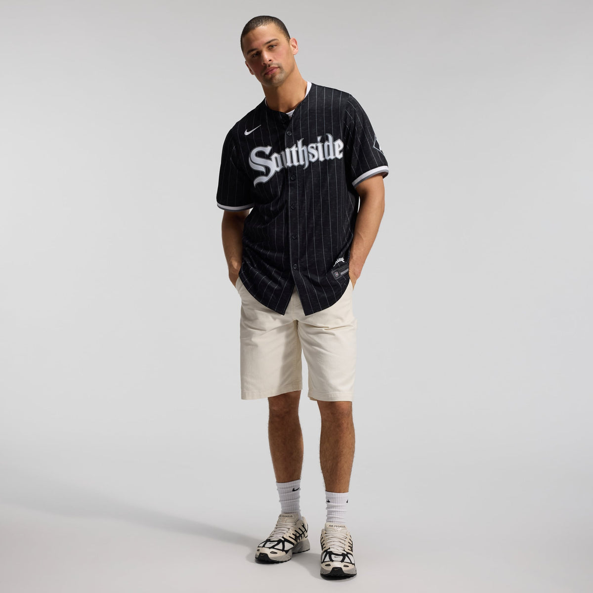 Men's Chicago White Sox Nike Black City Connect Limited Jersey - 7