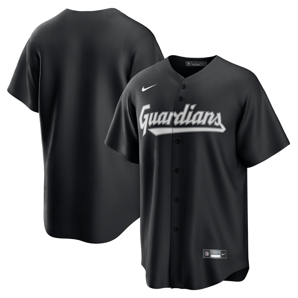 Men's Cleveland Guardians Nike Black Replica Jersey