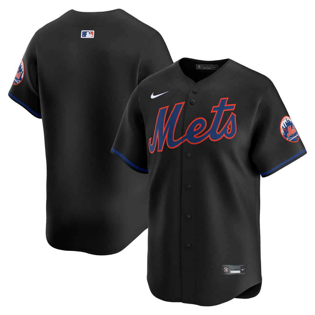 Men's New York Mets Nike Black Alternate Limited Jersey