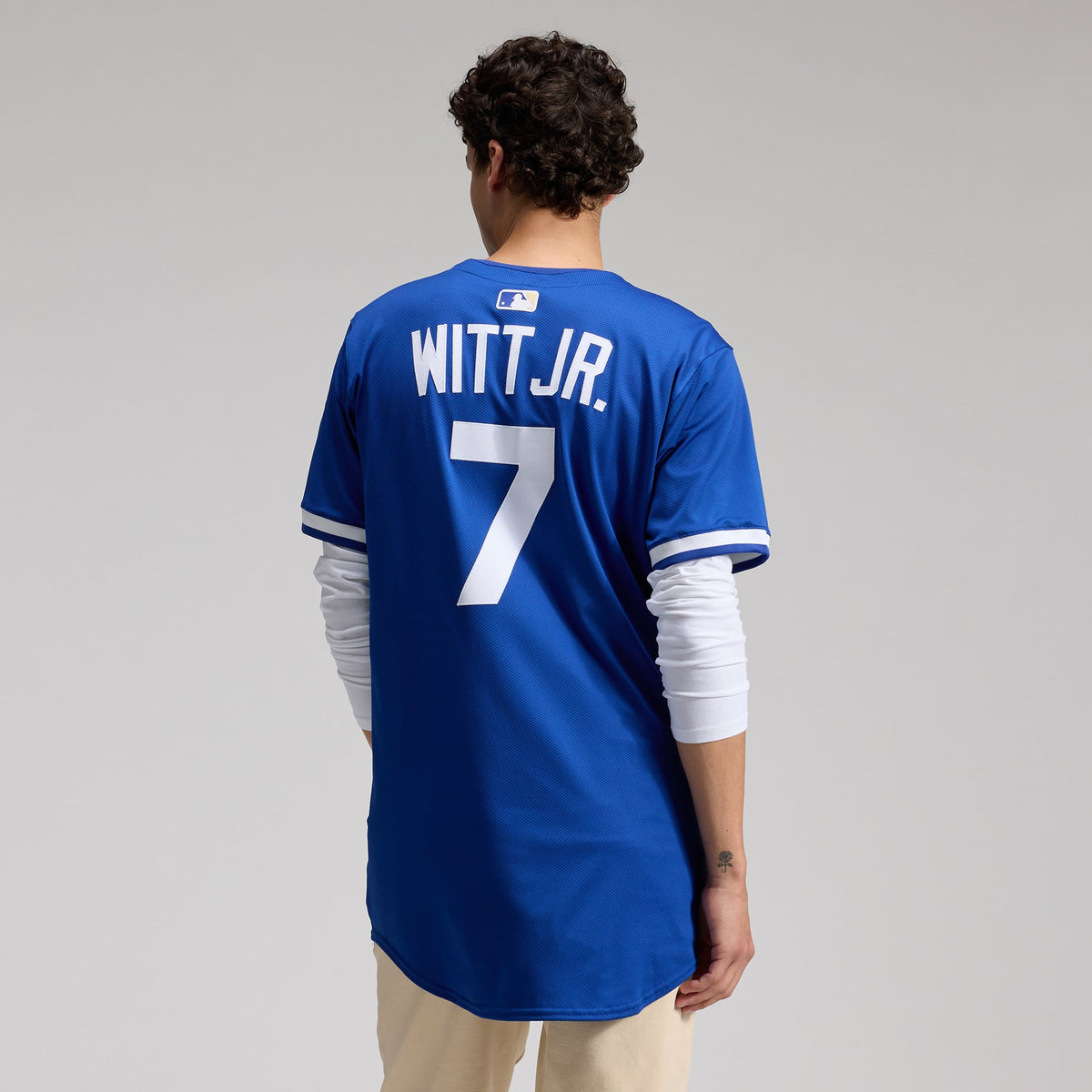 Men's Kansas City Royals Bobby Witt Jr. Nike Royal Alternate 2 Elite Player Jersey - 6