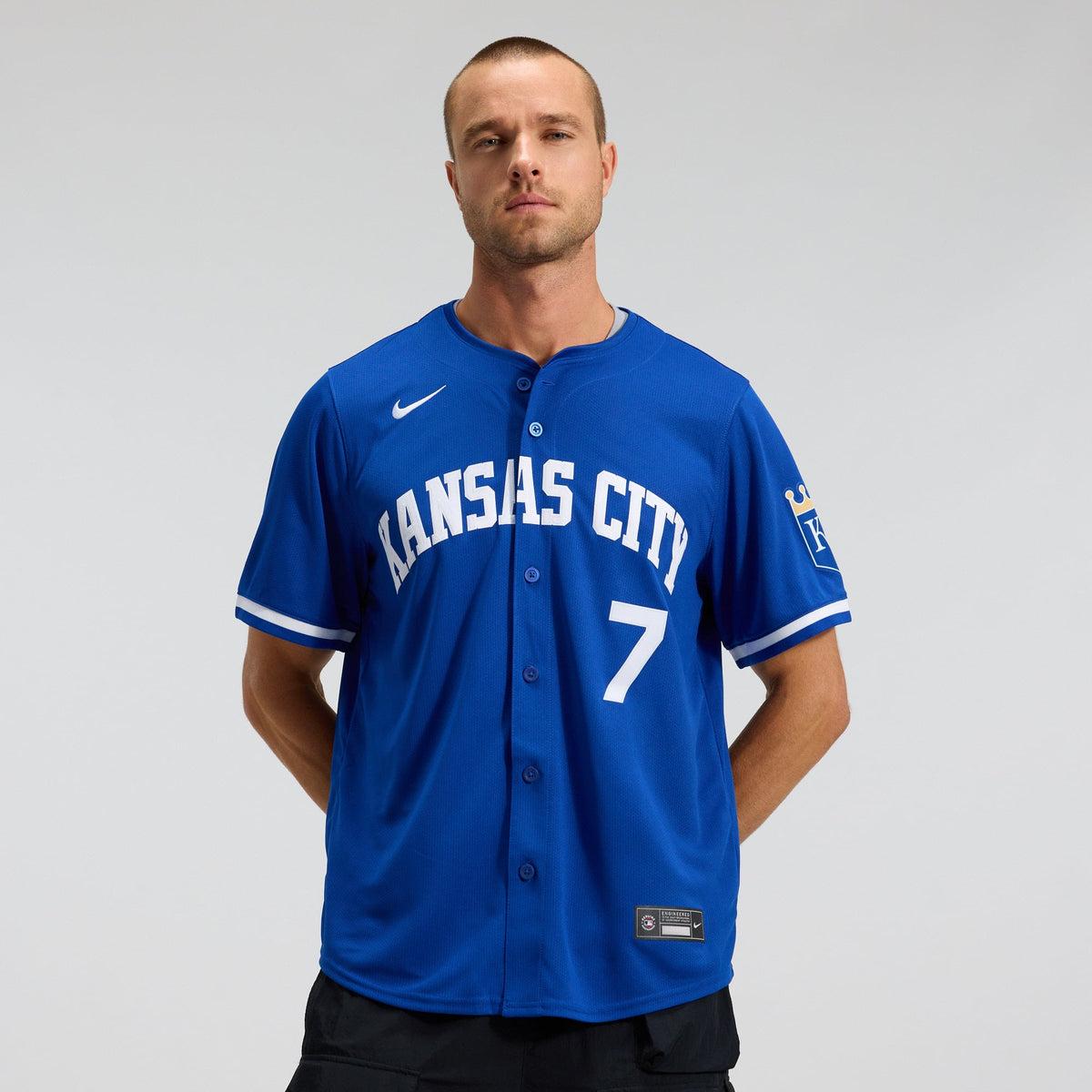 Men's Kansas City Royals Bobby Witt Jr. Nike Royal Alternate 2 Limited Player Jersey - 3