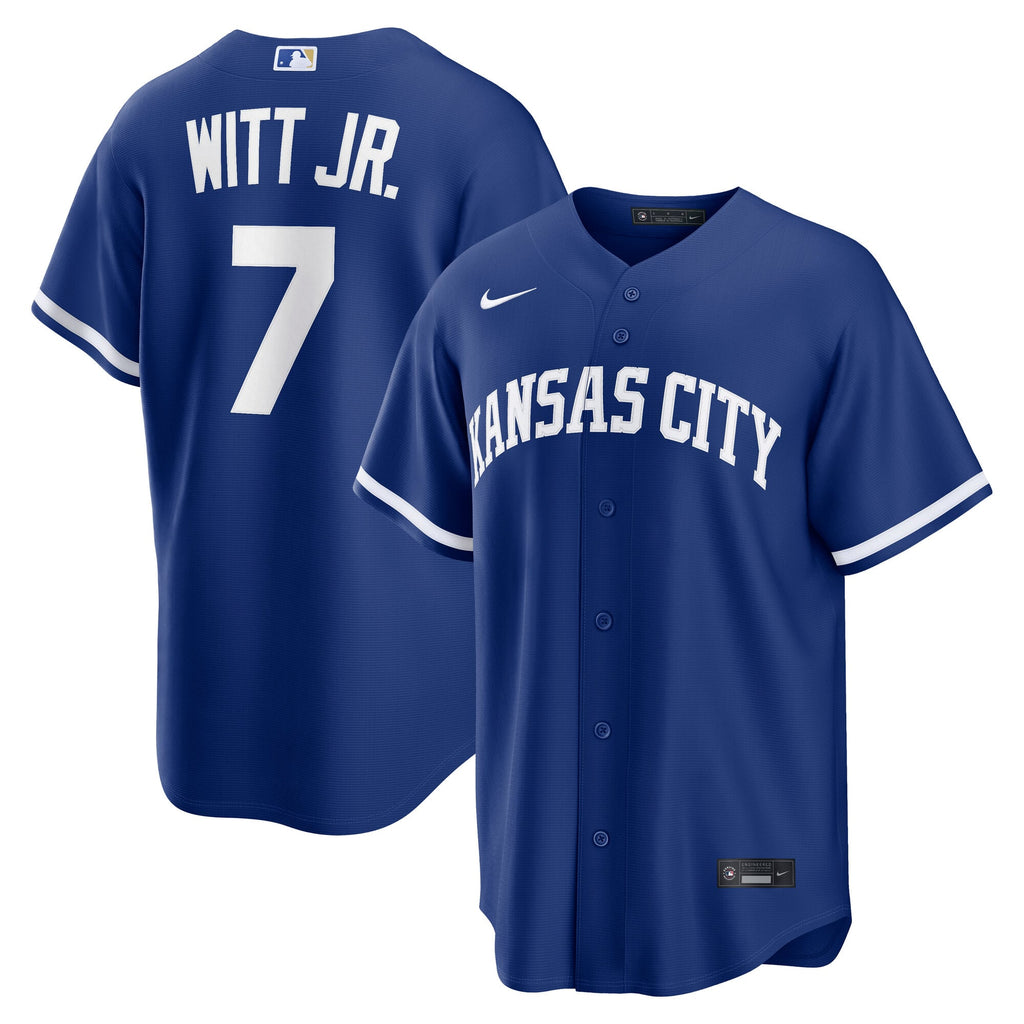 Men's Kansas City Royals Bobby Witt Jr. Nike Royal Alternate Replica Jersey - 2