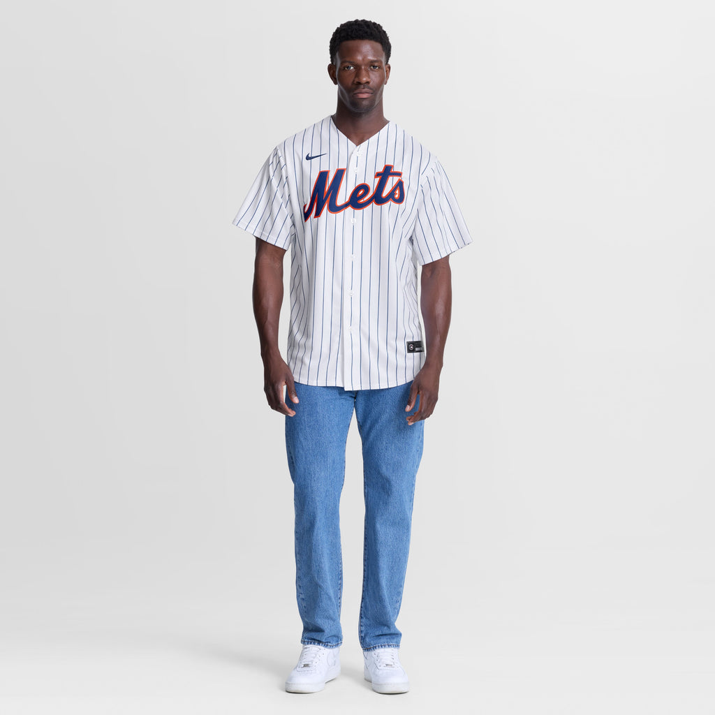 Men's New York Mets Brett Baty Nike White Home Replica Jersey - 5