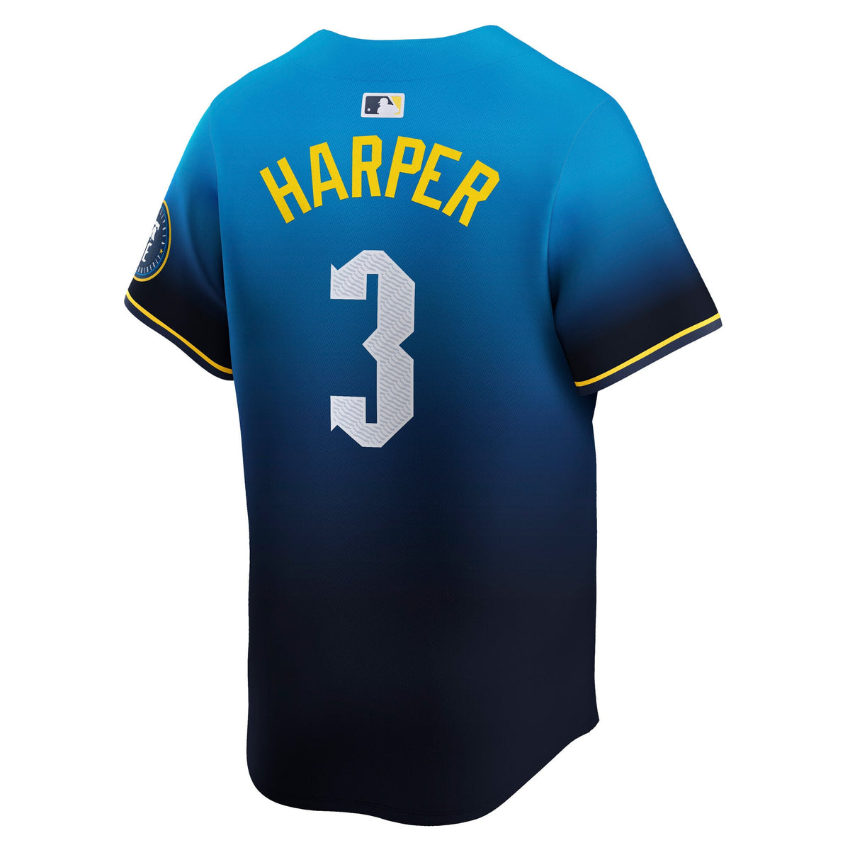 Men's Philadelphia Phillies Bryce Harper Nike Blue City Connect Limited Player Jersey - 4