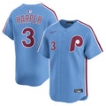 Men's Philadelphia Phillies Bryce Harper Nike Light Blue Alternate Limited Player Jersey