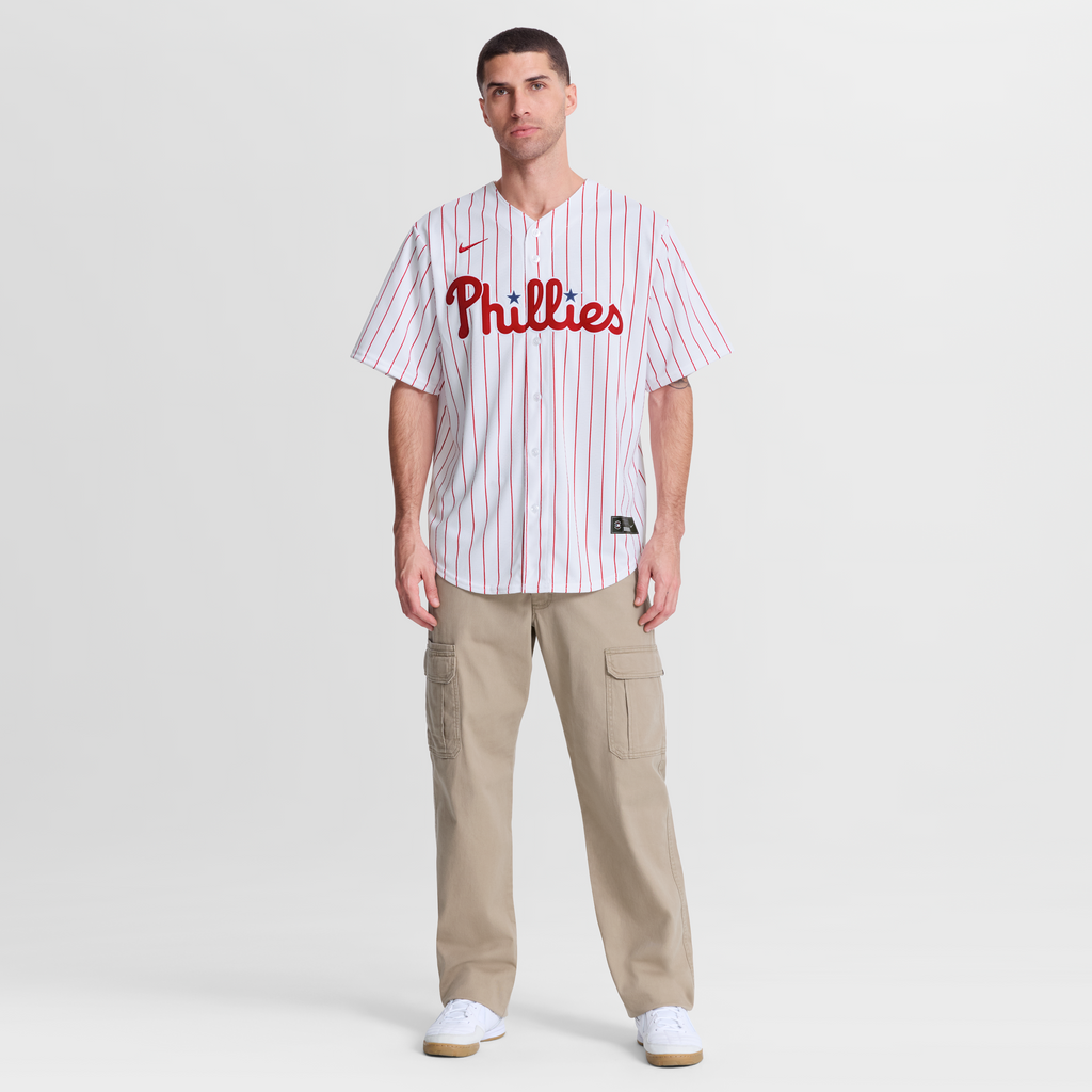 Men's Philadelphia Phillies Bryce Harper Nike White Home Replica Jersey - 5