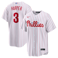 Men's Philadelphia Phillies Bryce Harper Nike White Home Replica Jersey