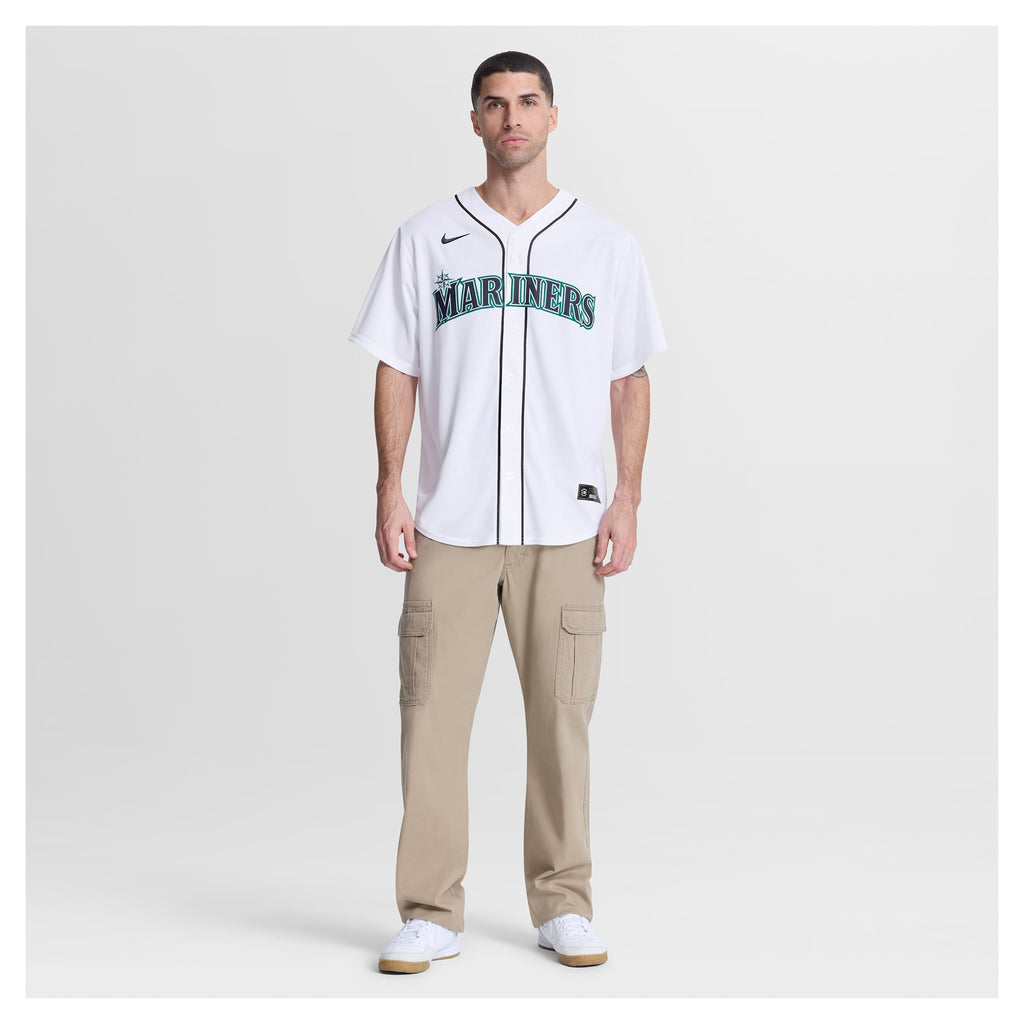 Men's Seattle Mariners Bryce Miller Nike White Home Replica Jersey - 5