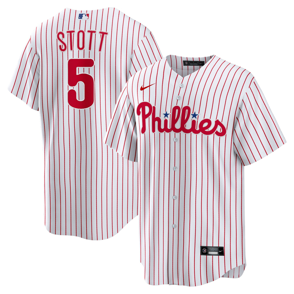 Men's Philadelphia Phillies Bryson Stott Nike White Replica Player Jersey - 2
