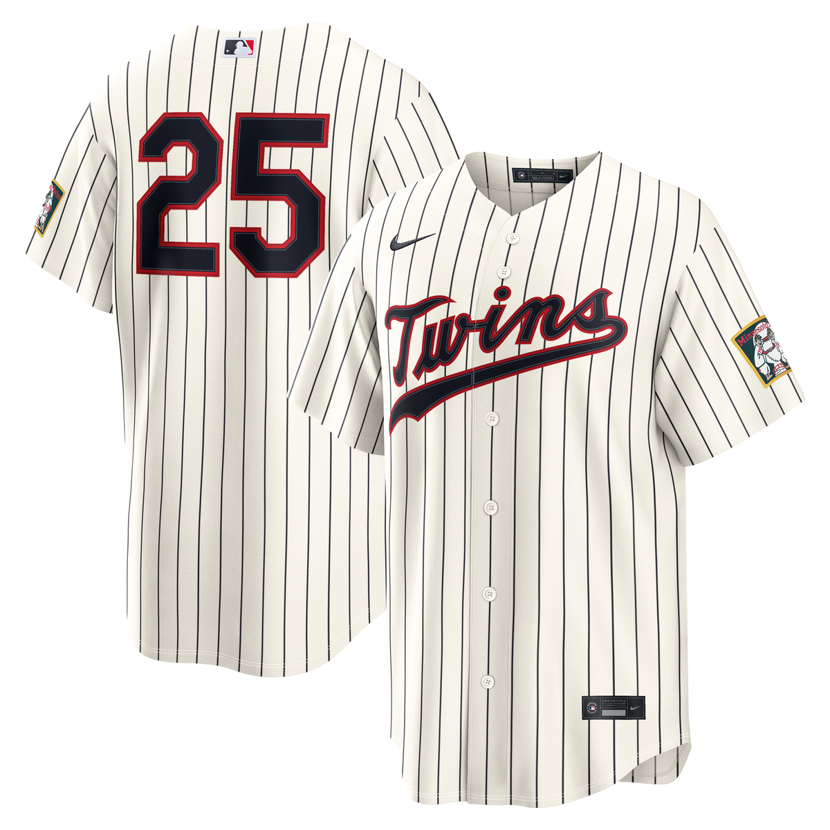 Men's Minnesota Twins Byron Buxton Nike Cream 2026 Field of Dreams Stadium Jersey