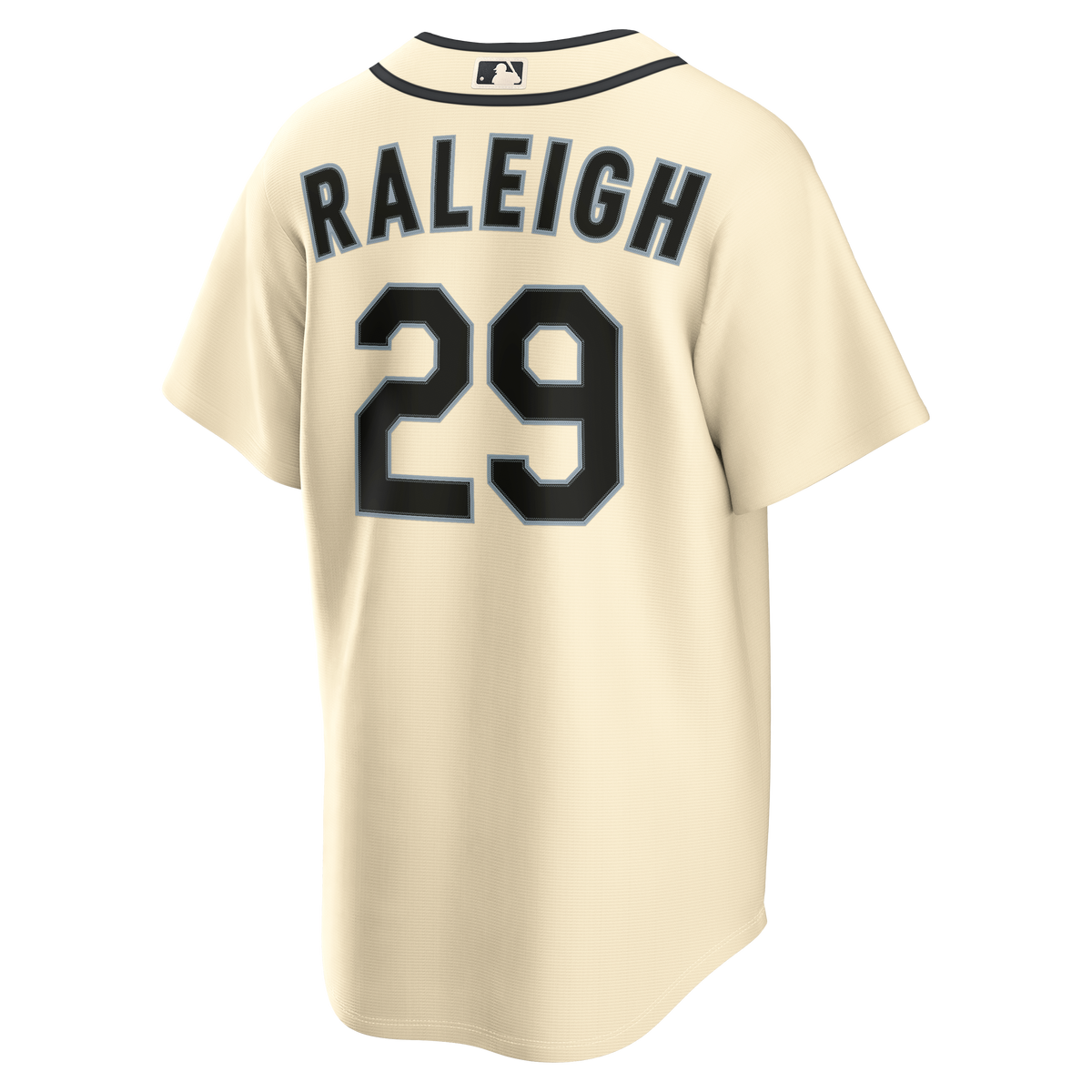 Men's Seattle Mariners Cal Raleigh Nike Cream Alternate Replica Jersey - 4