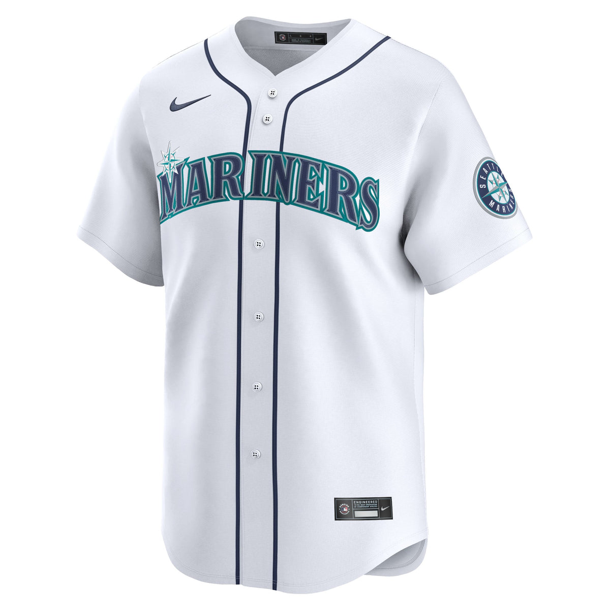 Men's Seattle Mariners Cal Raleigh Nike White Home Limited Player Jersey - 3